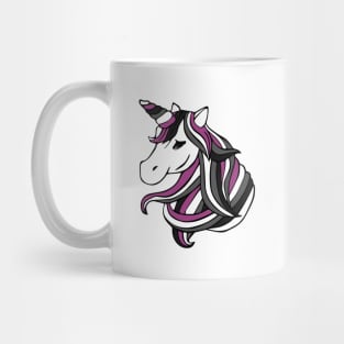 Asexual Flag Unicorn Mug